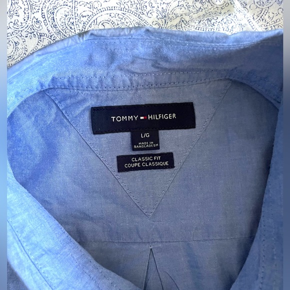 Tommy Hilfiger Mens Button Down Short Sleeve Shirt - Picture 3 of 3